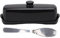 Extra Large Butter Dish with Lid and Knife, Magnetic Butter Keeper, Easy Scoop, Plastic, Dishwasher Safe(Black)