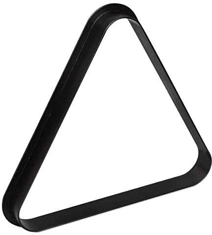 OKKO Billiard Pool Table Plastic 8 Ball Triangle Rack Black for Standard 2 ¼” Pool Balls