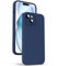 Supdeal Liquid Silikon Hülle für iPhone 15 – [Kamera Rundumschutz] [Kratzfeste integrierte Weiche Mikrofaser] 4 Schicht Vollschutz Stoßfest Gel Gummi Handyhülle, 6,1 Zoll, Navy Blau