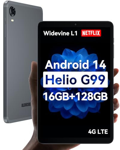 ALLDOCUBE iPlay60 Mini Pro 8,4 Zoll Tablet, Android 14, Helio G99, 16GB+128GB (512GB TF), 1920x1200 FHD, Widevine L1, 6050mAh, 5MP/13MP, 4G LTE, Dual-Stereo-Lautsprecher, Face ID, 6-Achsen-Gyroskop