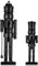 Nussknacker-Ornamente, 38,1 cm, 25,4 cm, traditionelle schwarze Nussknacker-Figuren, Nussknacker, Weihnachtsdekoration, Nussknacker, Soldat, festliches Sammlerstück, Geschenk für Tisch, Kamin,