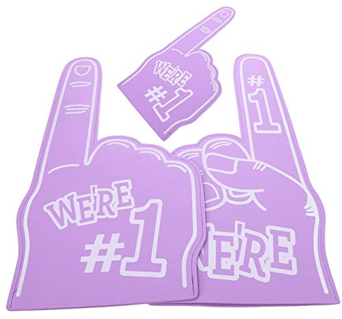 OHPHCALL 3stücke Schaumstofffinger in Großpackung Für Sportveranstaltungen Geräuschmacher Für Footballspiele Zeigefinger Aus Eva-Material Wiederverwendbar Und Leicht