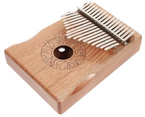 BESPORTBLE Kalimba de Pulgar Tonos Madera Natural Portátil Piano Dedo Creativo para Principiantes con Sonido Claro y Cuerpo Pulido