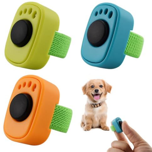 MOLZINY 3 Pezzi Clicker per Cani Clicker Addestramento Cani Formazione Clicker, Clicker con Anello per Cane Gatto Cavallo Accessorio Pratico per l'Addestramento di Cani Gatti e Cavalli