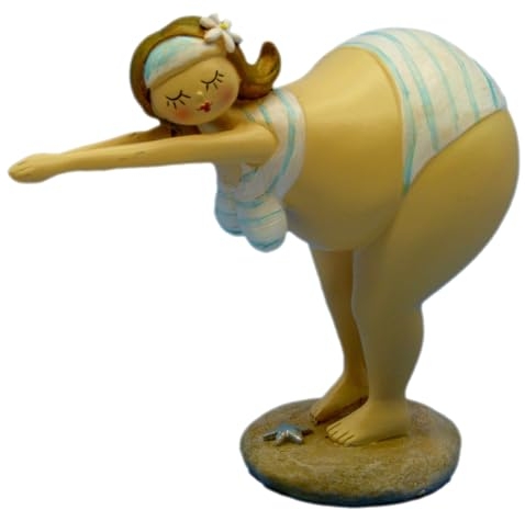 Pommerntraum ® | Dekorationsfigur Sammlerfigur Maritime Badenixe mollige Dame Rubenslady Rubensfigur moppelige Lady Hommage an Niki de Saint Phalle | Josefine