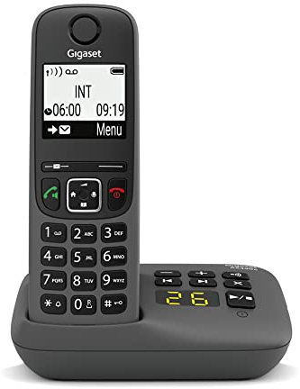 Gigaset cordless AS490 con segreteria | Nero