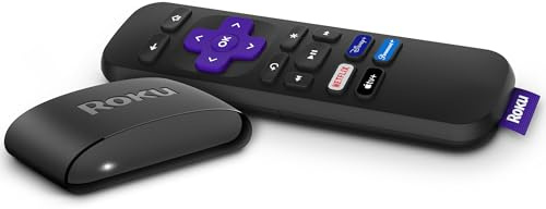 Roku Express | HD Roku Streaming Device with Standard Remote (no TV controls), Free & Live TV