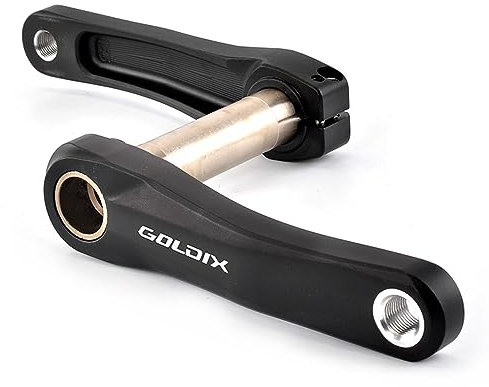 LSRRYD GXP Kurbelarm 110mm 127mm 140mm 150mm 155mm 160mm Aluminium Links Rechts Kurbel Für Mountainbike Straßenräder (Color : Black, Size : 160mm)