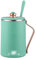 Mini Kettle 0.45L Small Travel Kettle Portable Electric Kettle with Temperature Setting 45°C-100°C, Keep Warm Function, Tea Maker Made of Stainless Steel for Traveling, Camping (Green)