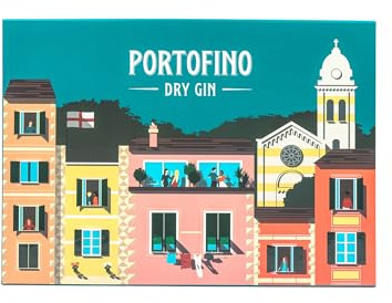 Confezione Regalo Portofino Dry Gin Bicchieri Logati