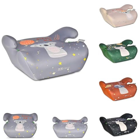 Lorelli Orion Kindersitzerhöhung 125 bis 150 cm (6-12 Jahre), Autositzerhöhung, tragbare Sitzerhöhung, Kindersitz, Autositz Erhöhungen für Kinder (Grau)