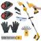 toilmua 21V Electric Hedge Trimmer, 2 in 1 Ego Hedge Trimmers & Grass Shear Handheld - with Extension Pole Cordless Hedge Trimmers for Garden Lawn (Battery*2 and Charger) UK