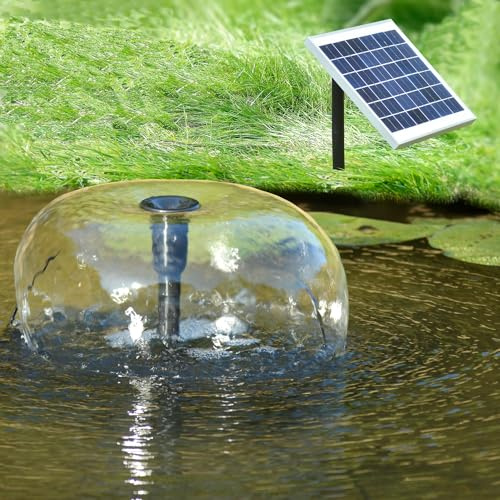 Bomba solar para estanque para estanque, fuente de jardín, fuente de jardín, fuente de jardín Oasis 1300-1, juego de bomba solar para estanque, bomba de cascada de agua de cascada Stream para jardín y