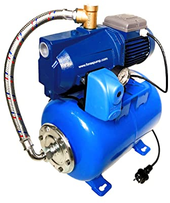 FORAS Ja80 - Bollitore autoadescante da 24 litri, made in Italy, funzionamento continuo, 230 V, 0,8 kW, portata 40 l/min, pressione 42 m, serbatoio automatico da 24 l