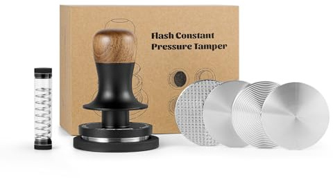 MHW-3BOMBER 58mm Coffee Tamper Set 15lbs/30lbs, Espresso Tamper with Sound Feedback, Espresso Tamper Set (INKL. 3xAdditional Bases and 1xReplacement 15lbs Spring, 1xOrganizer Pad) Model: T6175T