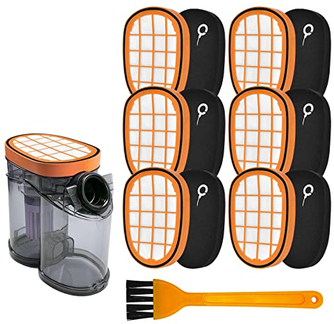 Galerie SV 6 Stück Filter für Philips SpeedPro Max Aqua Akkusauger FC6723/01 FC6901-FC6904 XC7042/01 XC8045/01 XC8147/01 FC6812 FC6813 FC6822 FC6823 FC6826 Ersatzfilter für Philips FC5005/01 Zubehör