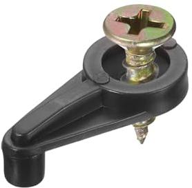 QUARKZMAN Kit de Clips de Retención de Vidrio, Soporte de Clips para Puertas de Gabinete de 1 pulgada con Tornillos para Puertas de Gabinete, Ventanas, Espejos, 20 Juegos (Negro)