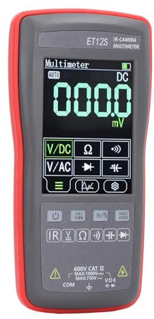 Tester Multimetro per Termocamera 2 in 1 1080020 Hz Frequenza Immagine 4000 Conteggi Di Piccole Dimensioni e Leggero Batteria Incorporata