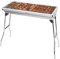Home Harbour H1 Large Foldable Stainless Steel BBQ Charcoal Grill | Portable and Lightweight Barbecue | For Outdoor Picnics, Camping, Garden, Home Cooking Parties Grilling