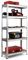 COSTWAY Lagerregal 150 x 75 x 30 cm, Schwerlastregal Metall, Kellerregal mit 5 verstellbare Ablagen, Steckregal bis 500 kg belastbar für Garagen (1 Stück)