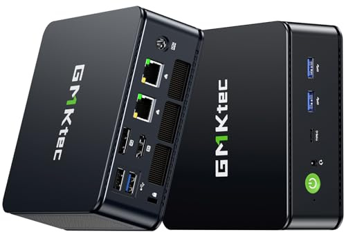GMKtec M6 Ultra Gaming Mini PC Ryzen 7640HS (Upgraded 6600H/ 6800U), 16GB RAM DDR5 512GB SSD Dual NIC LAN 2.5GbE Desktop Computers Office Home, Triple 4K Display, WiFi 6, USB4, BT 5.2, DP, HDMI 2.0