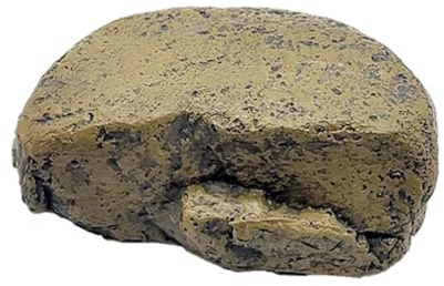 Falso sasso nascondiglio, Nascondiglio for chiavi da esterno in pietra con vassoio marrone 10x6 cm