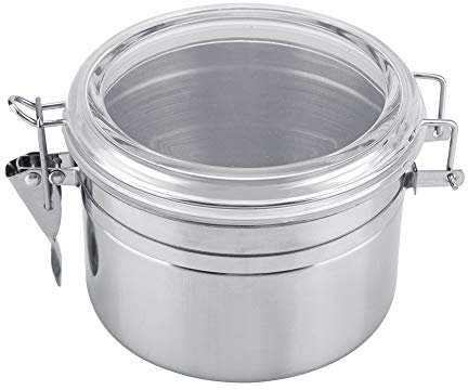 Contenitore di caffè ermetico, Barattolo di Immagazzinaggio sigillato Anello di guarnizione di silice del contenitore di caffè dell'acciaio inossidabile con copertura per zucchero, tè, fagioli, dadi,