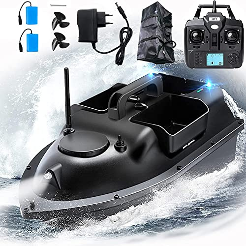 YXRJJT Barca Esca da Pesca, Barca da Pesca Telecomandata per Lago e Mare, Barchino Carpfishing Intelligente, Posizione GPS, Ritorno Automatico, Trasporta Facilmente L'esca e L'amo, Carico 2kg