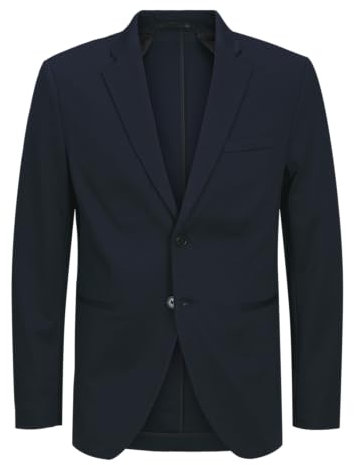 JACK & JONES Jjejaxon Blazer en Jersey, Bleu Marine foncé/Coupe : Coupe ajustée, 56