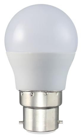Bright Source Non-Dimmable Opal Frosted LED Golf Ball Bulb, 2.9W, 250lm, B22 Bayonet, 6500K Daylight White