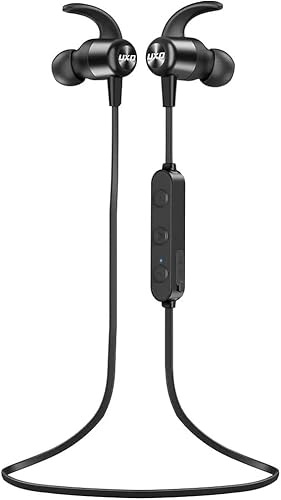 UXD Bluetooth Headphones, Sport Bluetooth Earphones with HiFi Stereo, 20 Hours Wireless Headphones In Ear Cancellation, IPX7 Waterproof Headphones, Wireless Headphones for Running (black)