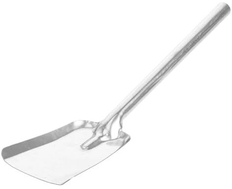 Alipis Pala para Cenizas de Carbón de Barbacoa con Mango Largo de Hierro, Gran Capacidad y Compatibilidad para Accesorios de Chimeneas y Jardinería