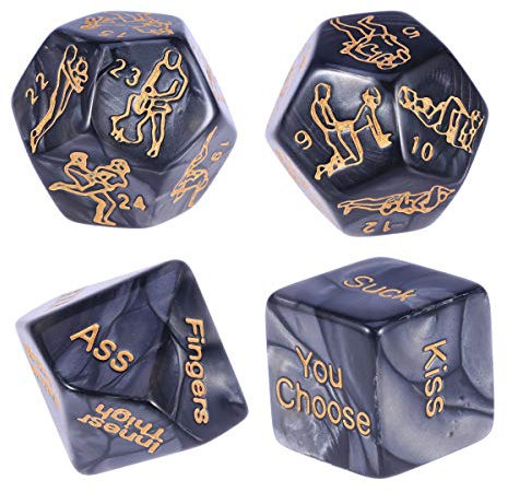 HEALIFTY 4Pcs Sex Spielzeug Sex Spiel Würfel Set Lustige Erotikspiele Sex Würfel Erotic Gambling Mist für Liebhaber Paare