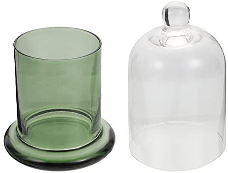 Bougeoir décoratif en verre - Cloche en verre - Bougeoir pour bougie chauffe-plat - Bougeoir en verre - Cloche en verre - DIY - Terrarium de Noël - Décoration de table - Gâteau et cupcake