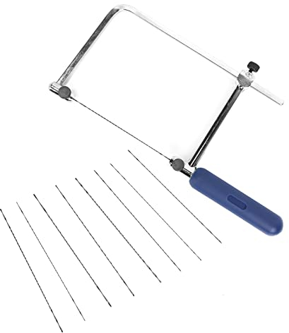 Ruimou 1Set 4U-Shaped Hand Saw Cutting Jigsaw Band 8 Saw Blades(#01~#08) for DIY Jewelry, Model, Wood, Acrylic, Metal, Badge Styling