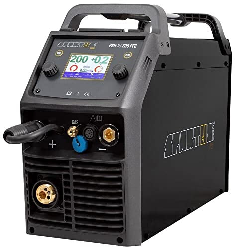 Spartus® ProMIG 200PFC MIG/MAG svetsmaskin WIG 200A PFC synergi LED 3-i-1 inverterare FLUX MMA