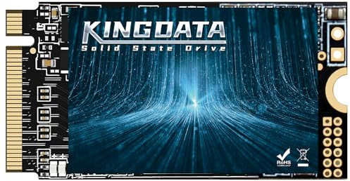 KINGDATA M.2 2242 SSD 256 GB NVMe PCIe Gen3 x 4 Internal Solid State Drive, 3D NAND TLC, Gaming SSD, R/W Speed upp till 2200 MB/s och 1 800 MB/s (M.2 2242 PCIe, 256 GB)