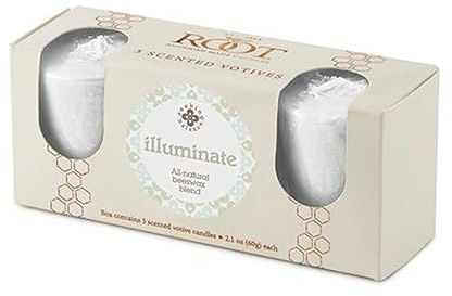 Seeking Balance 3-Count Votive Candles, Illuminate: Juniper Rosewood