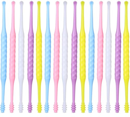JECOMPRIS 20 Outils -Oreille En Plastique Léger Pour Nettoyage Sécurisé Du Cérumen Cuillère Auriculaire Anti-Glissant Adapté Adultes Et Enfants