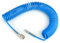 TAILONZ PNEUMATIC Bleu 10M tuyau spiralé en PU avec un diamètre extérieur de 8mm, (avec raccord rapide et embout, matériau du tuyau en PU)