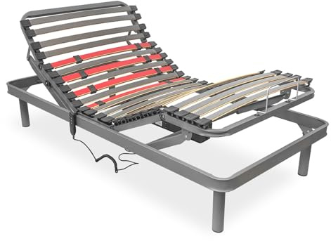 Homey - Letto elettrico articolato Flexipro con 5 piani e struttura rinforzata - Ergonomico, affidabile e silenzioso, motore tedesco, 80 x 200