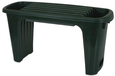 Spetebo Kunststoff Garten Kniebank grün - 60 x 30 cm - Arbeitshocker mit Kniepolsterung - Gartenhocker Kniehocker Gartenarbeit Zubehör Knieschutz Arbeitsgerät Gartenbank Sitzhocker knieschonend