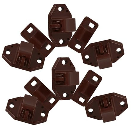 CLISPEED 20piezas Accesorios Para Hebillas De Puertas De Plástico Resorte Cierre De Bola Para Armarios Para Puertas De Madera y Persianas