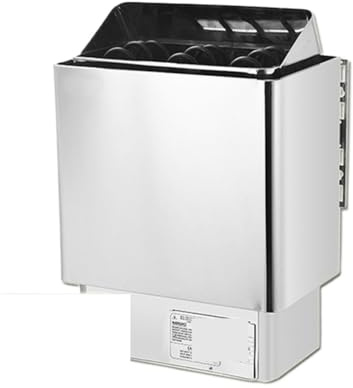 Poêle de sauna, Poêle à vapeur sèche commande interne et externe, poêle, usage domestique commercial, en acier inoxydable, petite machine Pour la maison, l'hôtel et le spa(In,6W)