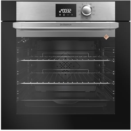 Four encastrable pyrolyse De Dietrich DOP7220X - Four pyrolyse Noir - multifonction - Chaleur tournante ou pulsée - 73 litres - Classe énergétique A+