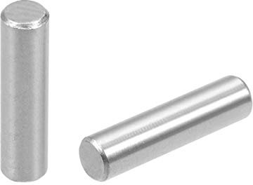 sourcing map 20Pcs 5mm x 20mm Dowel Pin 304 Stainless Steel Wood Bunk Bed Dowel Pins Shelf Pegs Support Shelves Silver Tone