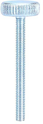 5Pcs M3 Tornillo deApriete deCinc Plateado Acero Al Carbono Cabeza Moleteada Tornillos dePulgar Completamente Roscados Tornillos deTornillo deRosca Para Ajuste Manual(M3*305pcs)