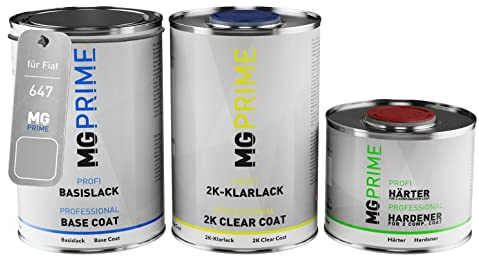 MG PRIME Billack burkar för Fiat 647 Grigio Steel Metallic 2,5L