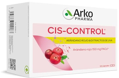 Arkopharma - Cis-Control Cranberola, 120 Cápsulas, con Arándano Rojo Americano y Extracto de Uva, Bienestar del Tracto Urinario, Protección Antioxidante, Fórmula 100% de Origen Vegetal
