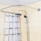 Duschvorhangstange U-Form Ecke Halterung, 304 Edelstahl Duschvorhangwinkelstangen Badewanne Schiene, für Badezimmer Küche Umkleidekabine